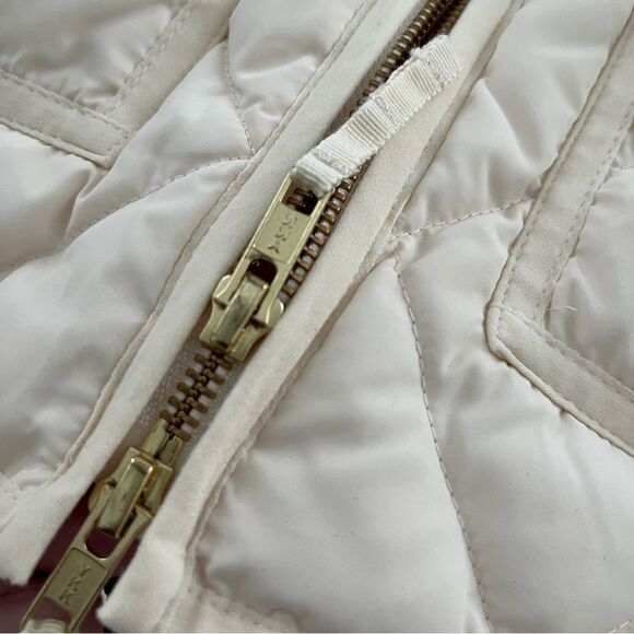 J. Crew Factory Down Cream Quilted Puffer Vest, Size XXS - Picture 11 of 13